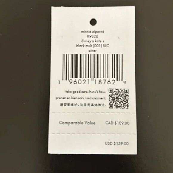 Disney X Kate Spade NWT Minnie Mouse Zip Around Wallet Bifold with dust … - Picture 11 of 12